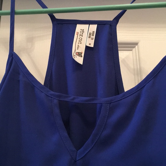 Pink Owl by Nordstrom royal blue sleeveless dress - Picture 3 of 5